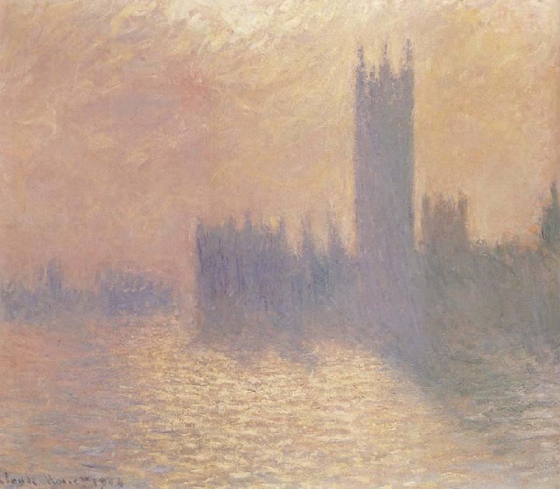 Claude Monet Houses of Parliament,London,Stormy Sky oil painting image
